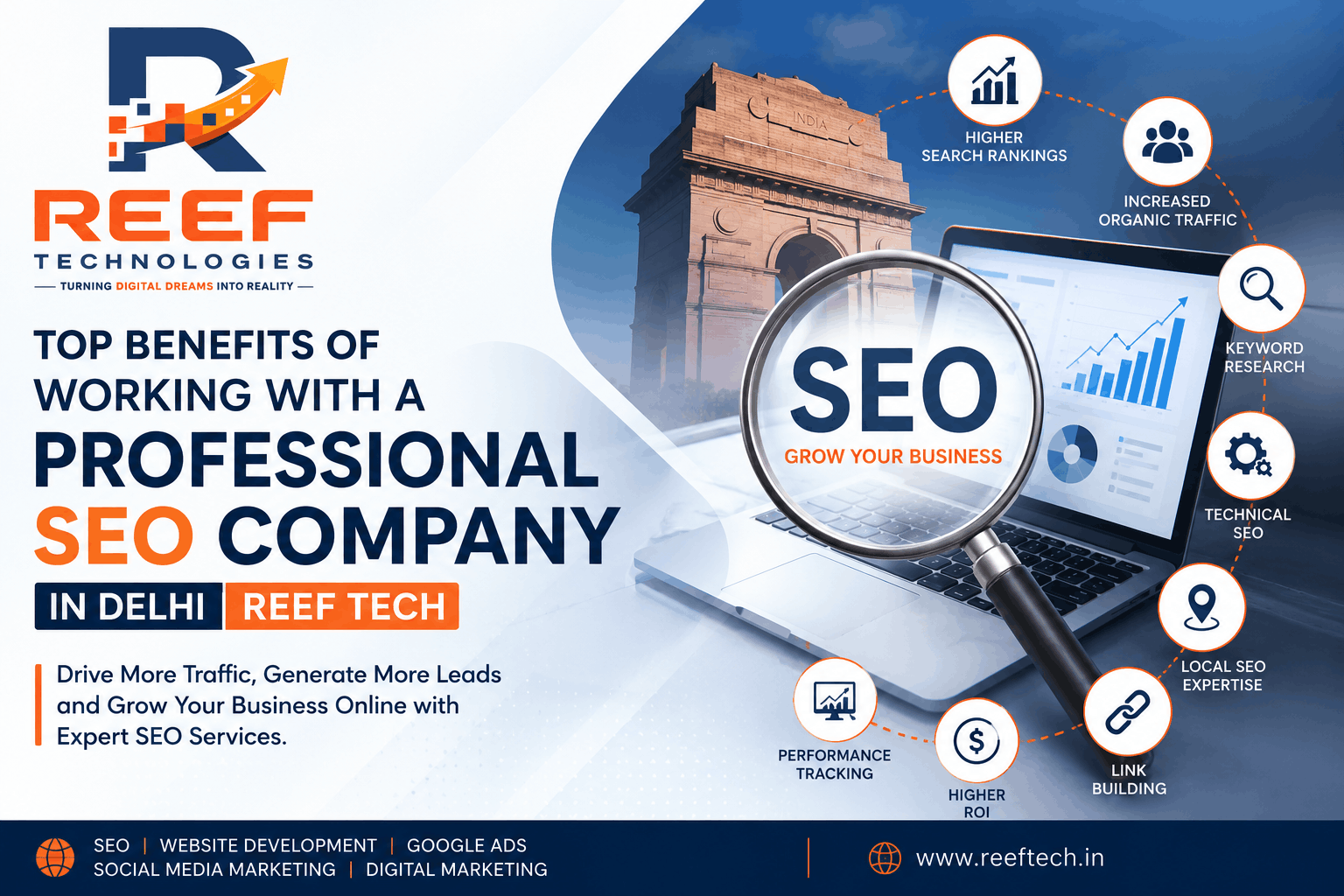 Top Benefits of Working with a Professional SEO Company in Delhi