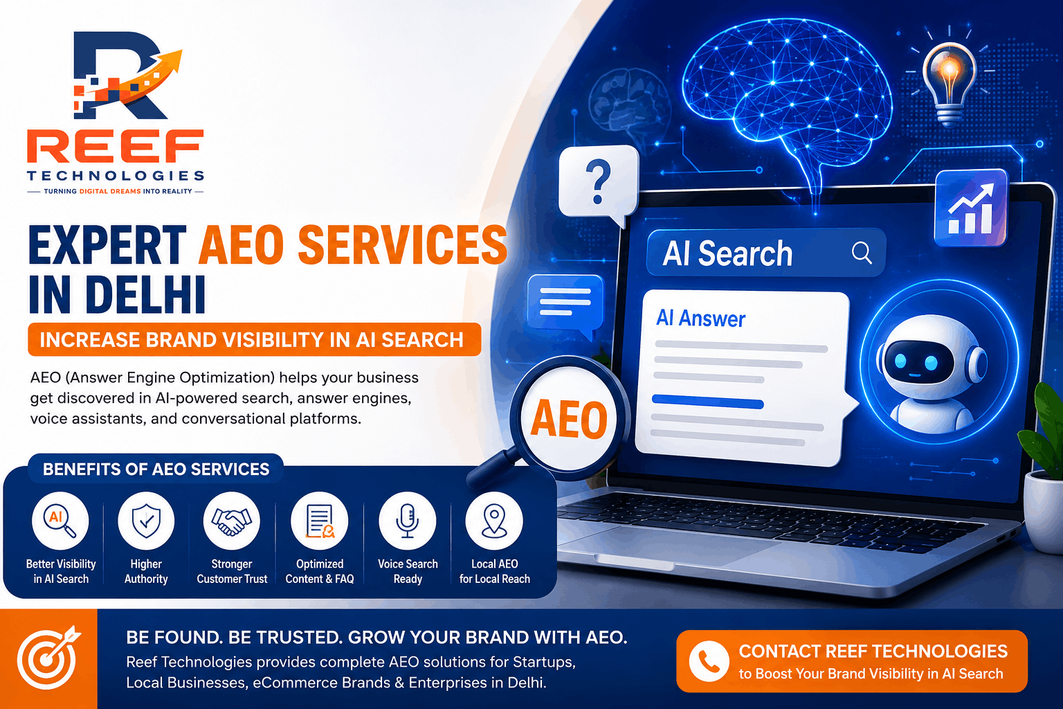 Expert AEO Services in Delhi to Increase Brand Visibility in AI Search